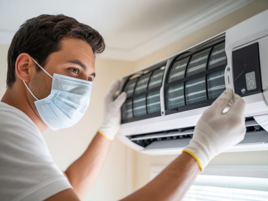 dezynfekcja filtra klimatyzacji