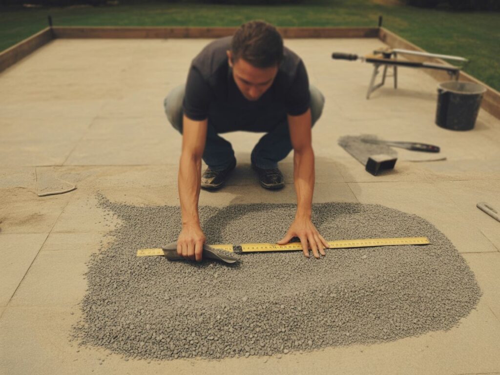 grubość podsypki na metr kwadratowy