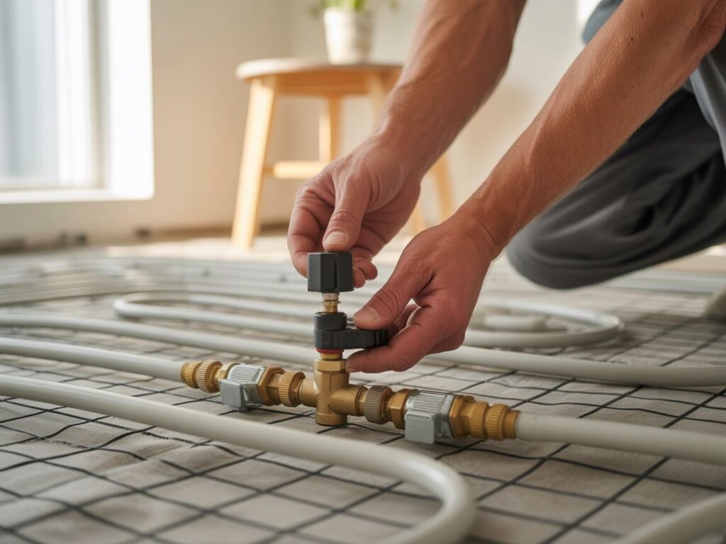 klucz do odpowietrzania grzejnika podłogowego