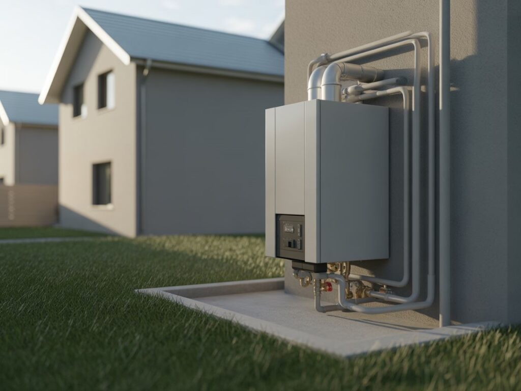 licznik gazowy przy domu