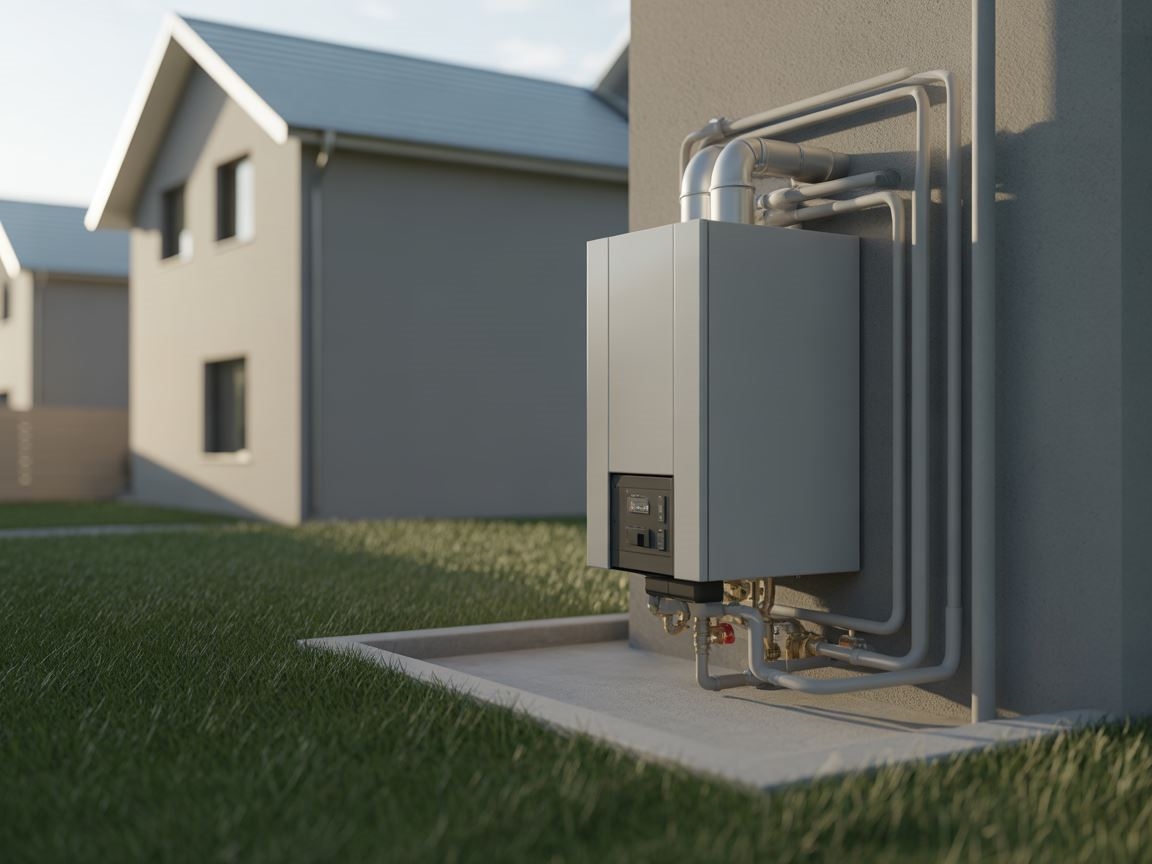 licznik gazowy przy domu