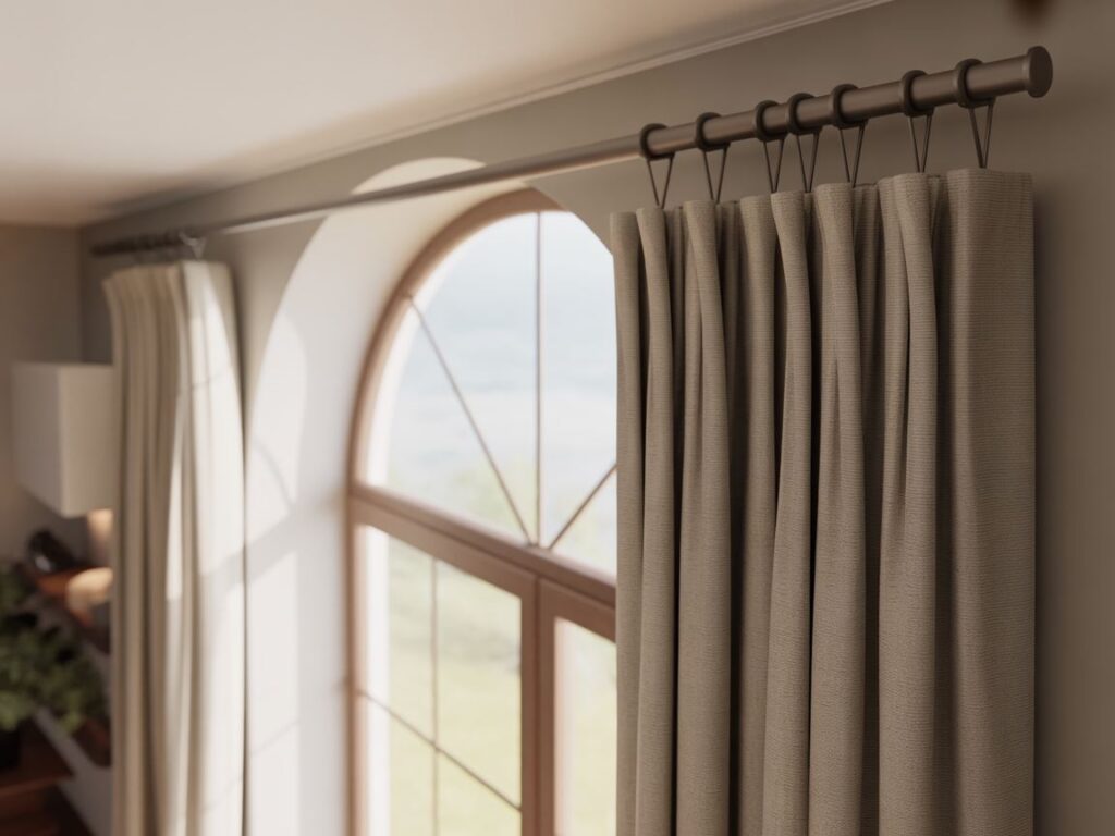 montaż karnisza łukowego