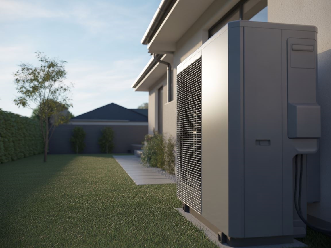 montaż pompy ciepła na dachu