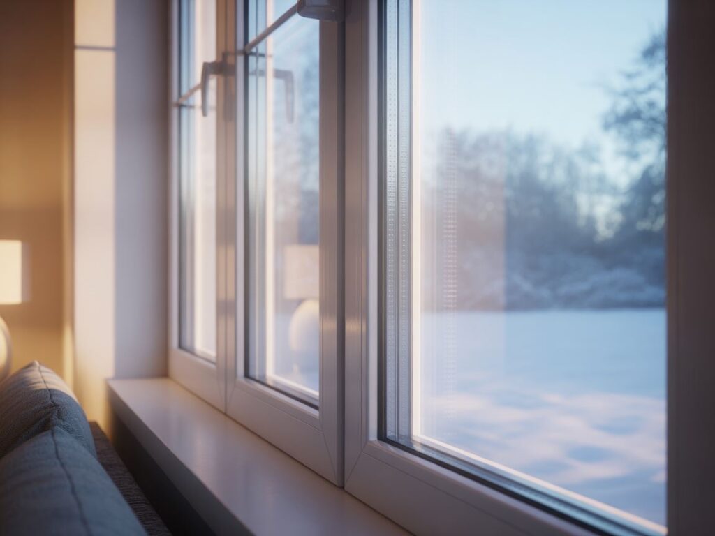 okno z kondensacją pary