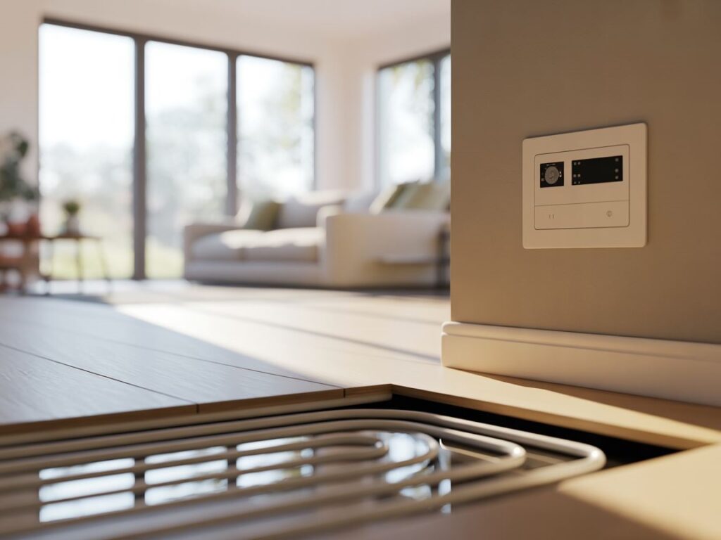 panel sterowania ogrzewania podłogowego