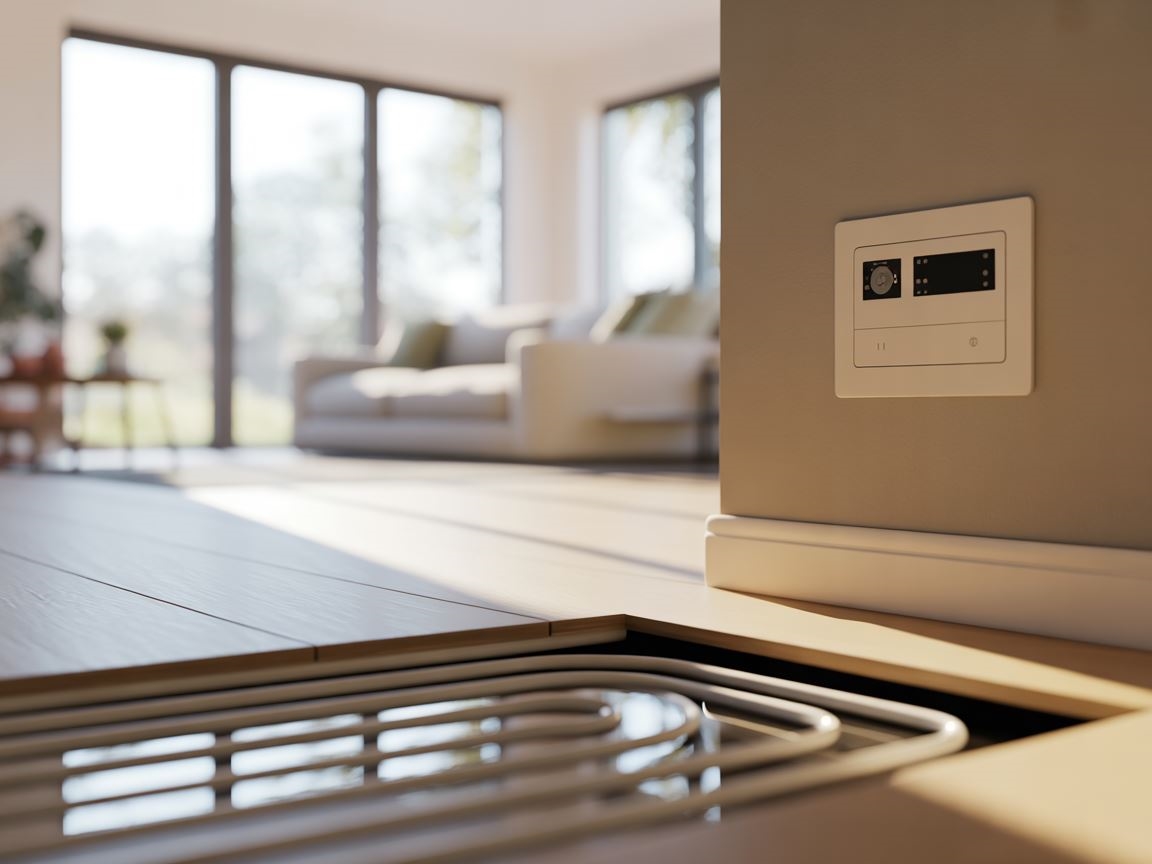 panel sterowania ogrzewania podłogowego