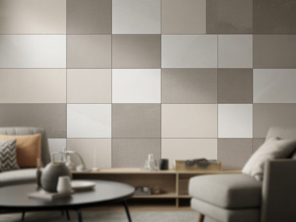 płytki 3D do aranżacji salonu