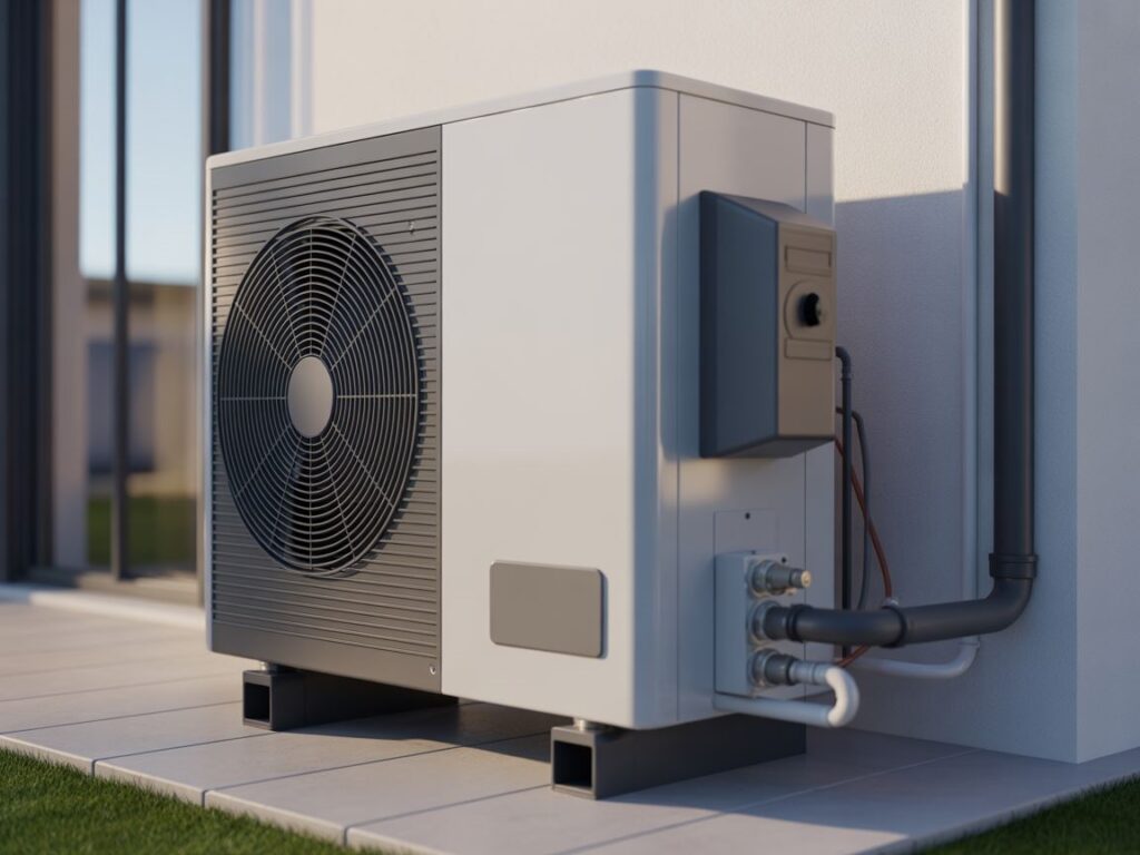 schemat działania pompy ciepła powietrzewoda