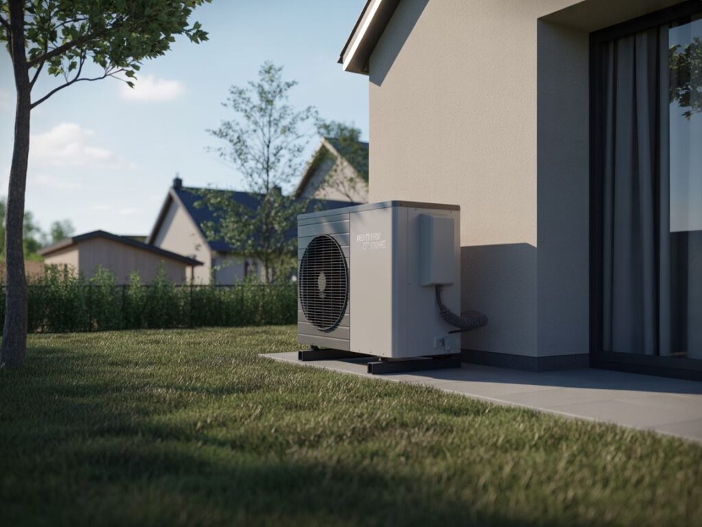 specjalista instalujący pompę ciepła