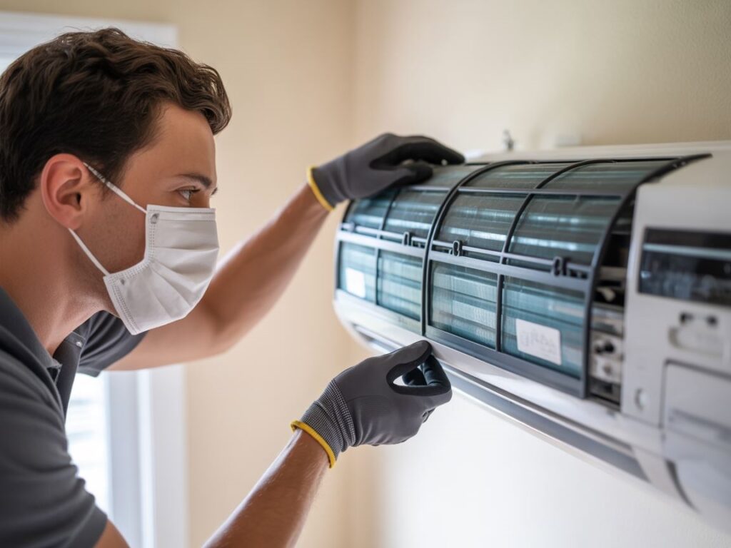 usuwanie pleśni z klimatyzatora