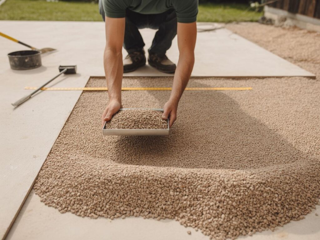 warstwa podsypki pod kostkę