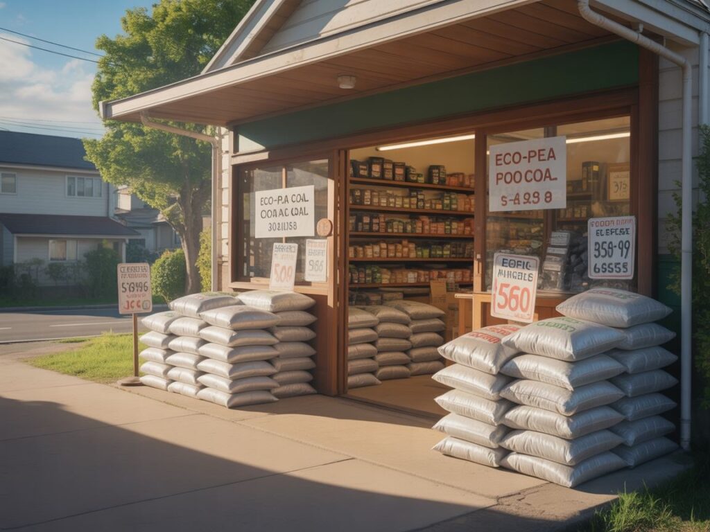 worek z ekogroszkiem