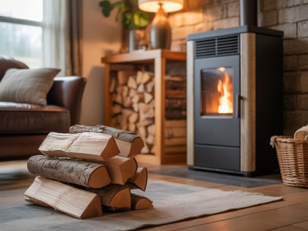 zapas pelletu w kotłowni